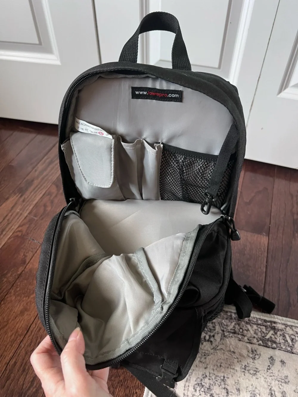 Lowepro Fastpack 100 Black Camera Backpack - Compact Photo & Video Case